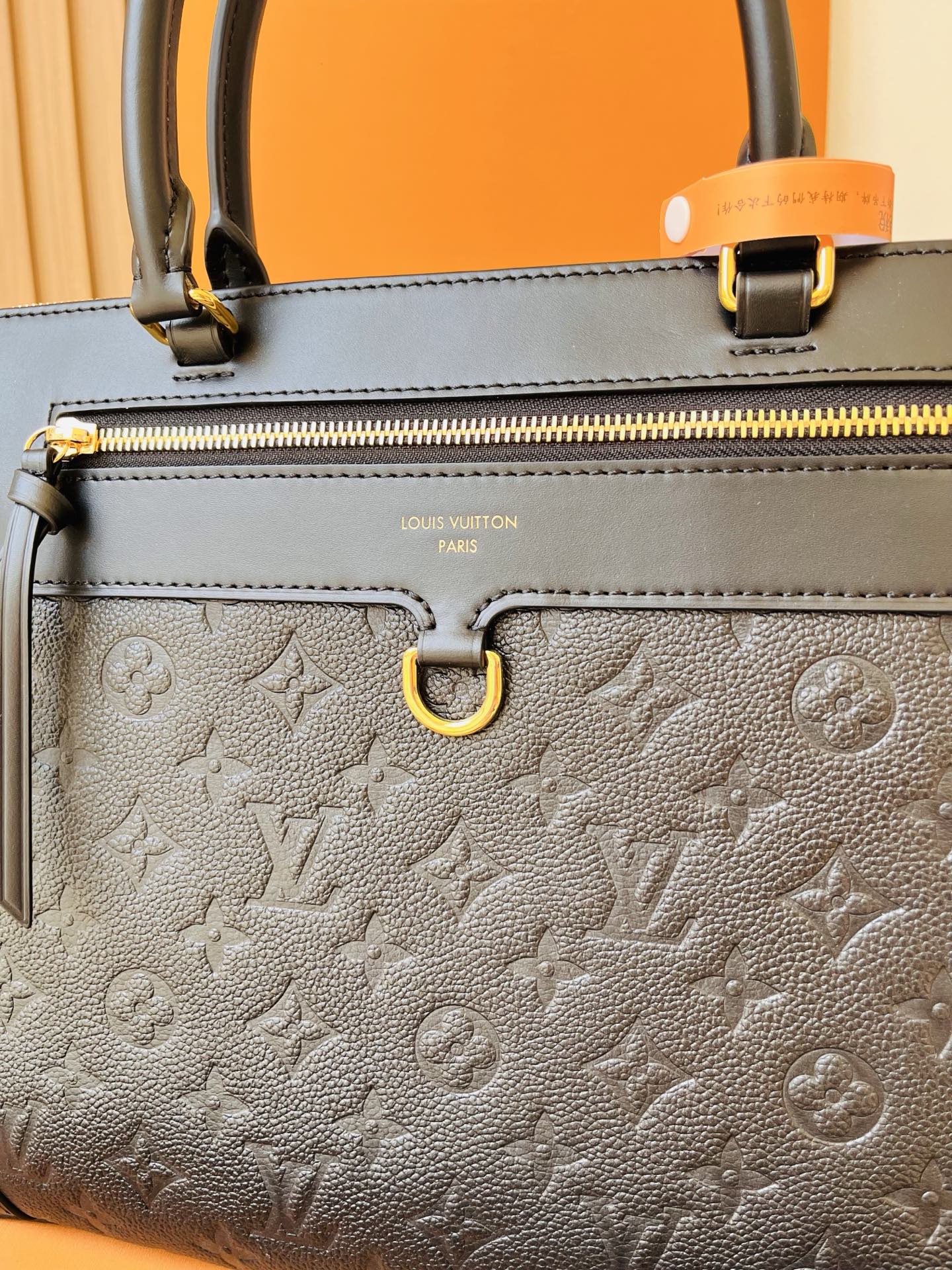 LV原單黑色Monogram Empreinte大號手提包 女士皮革通勤斜背包| 14 LV原單黑色Monogram Empreinte大號手提包 女士皮革通勤斜背包