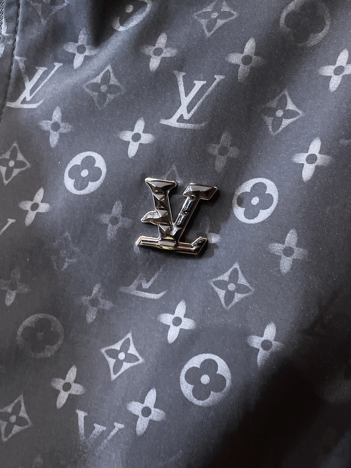 LV高仿黑色Monogram運動條紋外套 男士立領夾克| 9 LV高仿黑色Monogram運動條紋外套 男士立領夾克