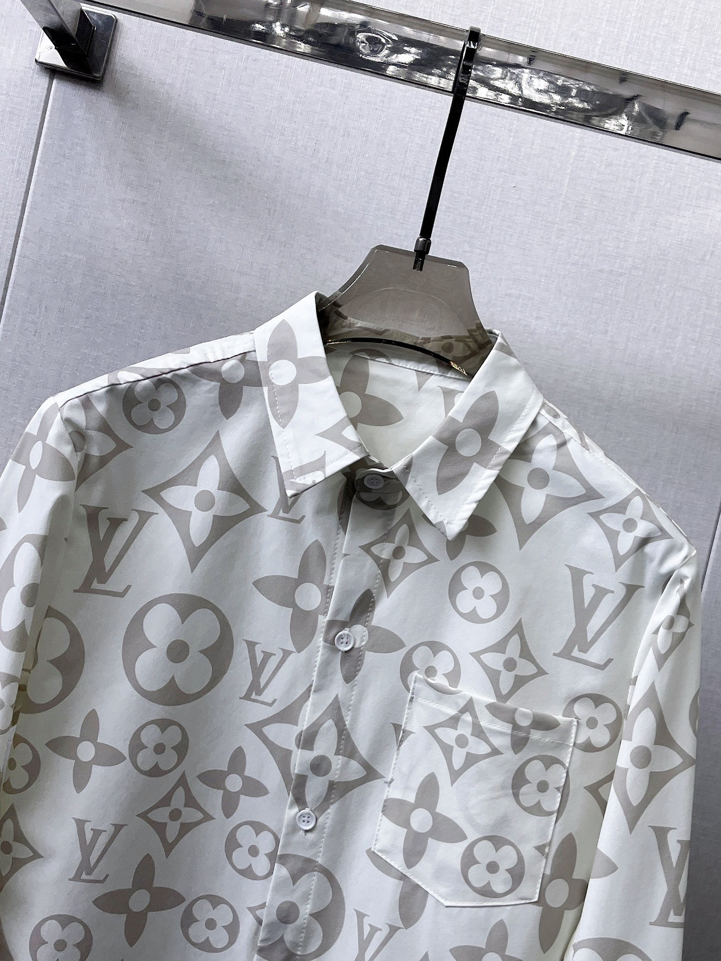 LV高仿大花Monogram印花襯衫 男士長袖休閒襯衣| 11 LV高仿大花Monogram印花襯衫 男士長袖休閒襯衣