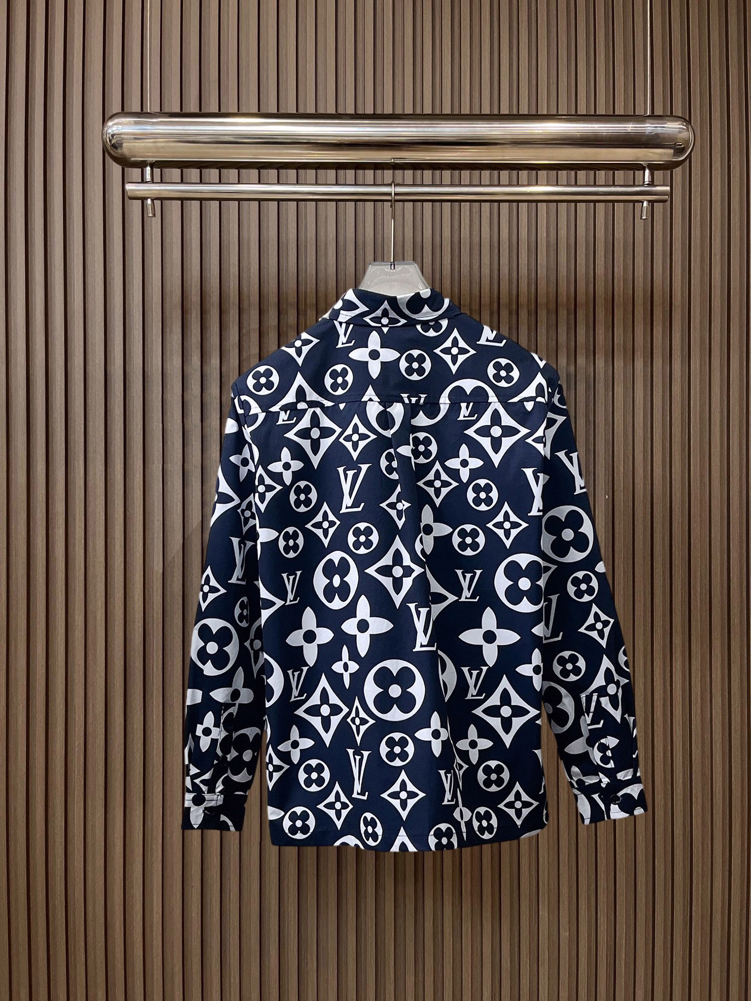 LV一比一滿印Monogram長袖襯衫 男士經典印花襯衣| 6 LV一比一滿印Monogram長袖襯衫 男士經典印花襯衣