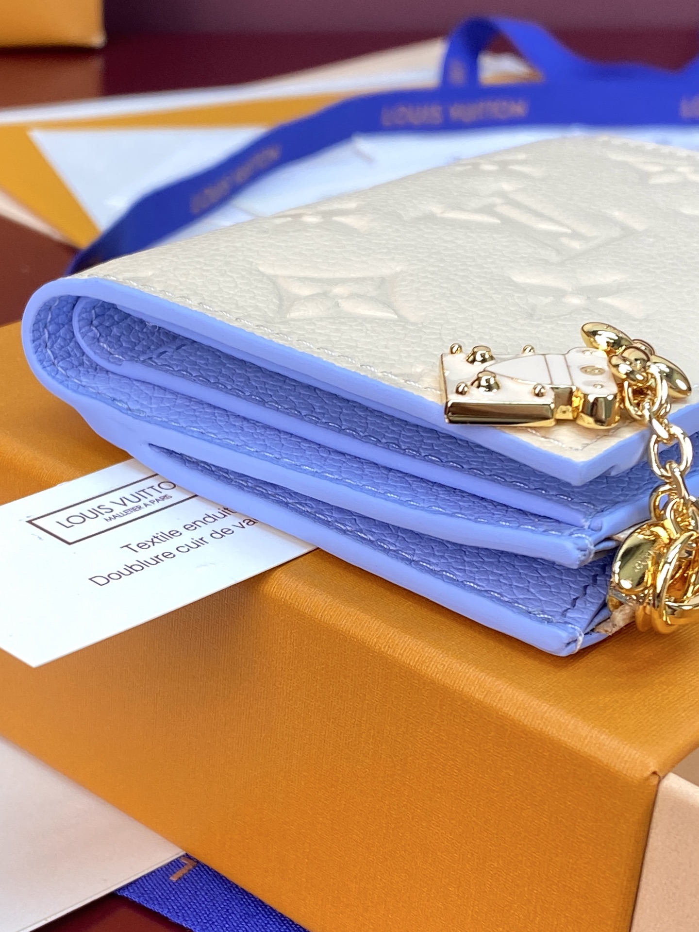 LV一比一 Monogram Empreinte 奶油白短夾 雙色拼接錢包| 17 LV一比一 Monogram Empreinte 奶油白短夾 雙色拼接錢包
