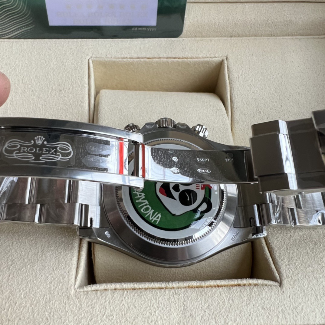 ROLEX高仿Daytona迪通拿冰藍面男士腕錶 棕色外圈三眼計時鋼帶手錶| 5 ROLEX高仿Daytona迪通拿冰藍面男士腕錶 棕色外圈三眼計時鋼帶手錶
